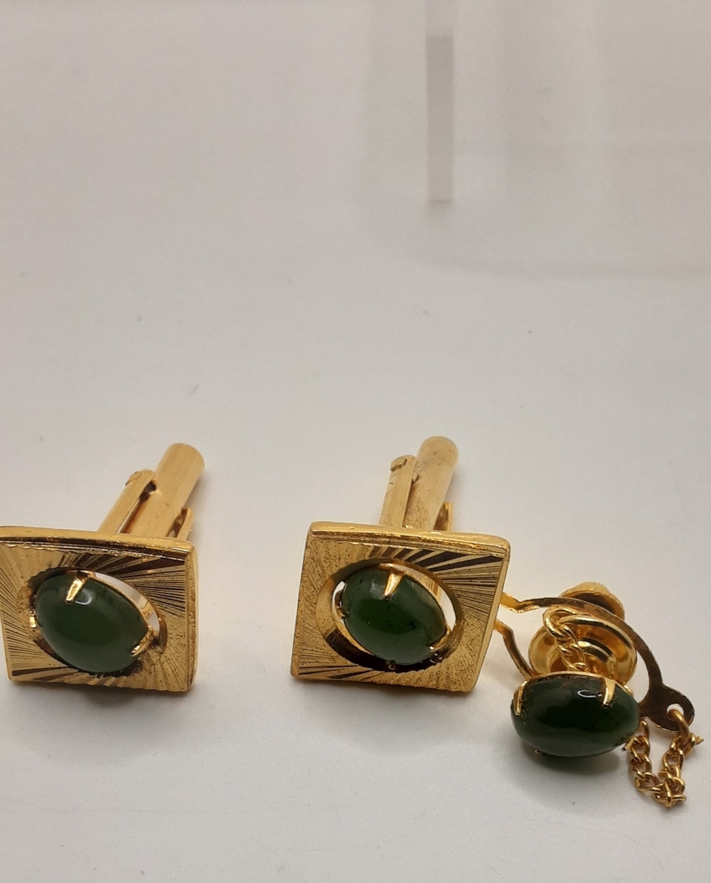Men's Vintage Swank and Anson Cufflinks and Tie Bars Lot - Picture 3 of 16